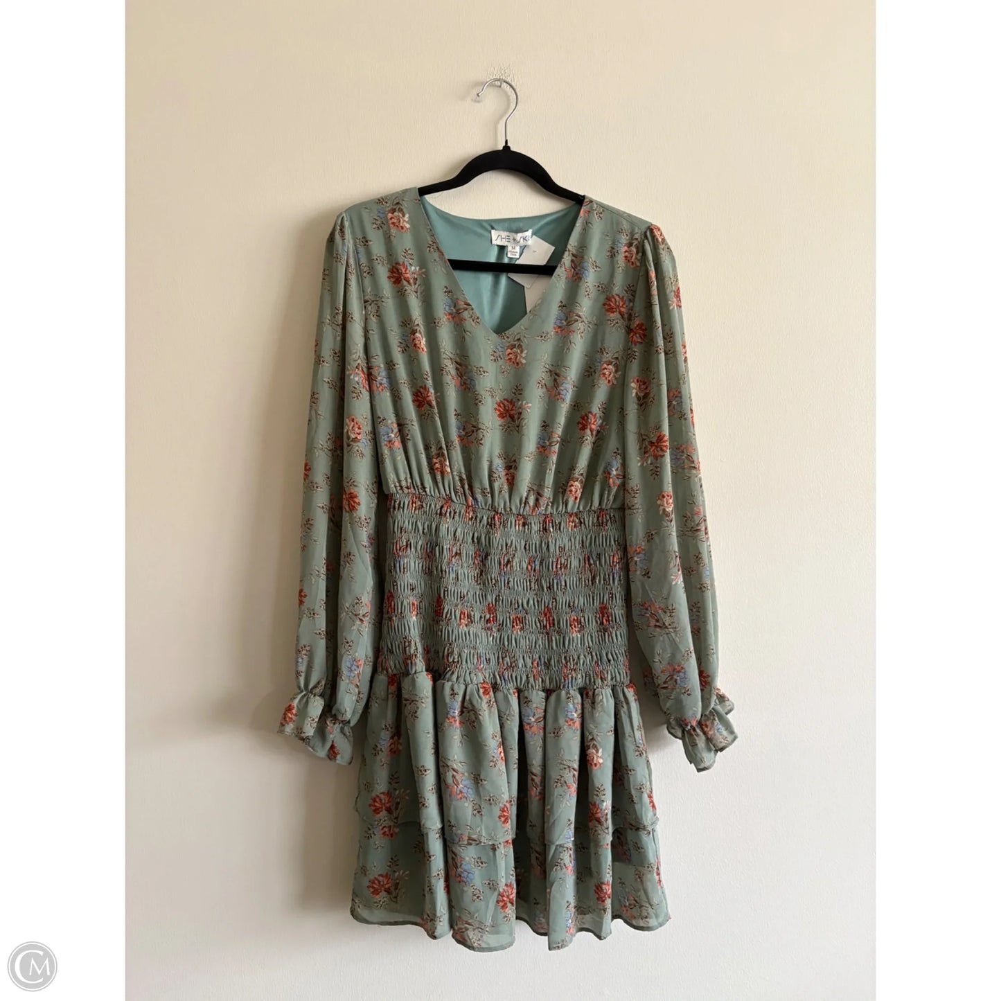 Dress Casual Midi By She + Sky In Green, Size: M