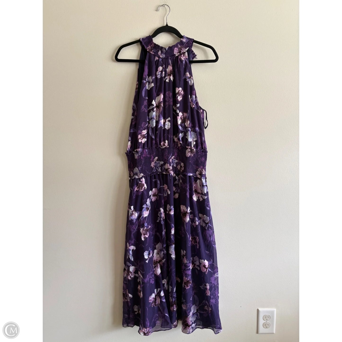 Dress Casual Maxi By White House Black Market In Purple, Size: 12
