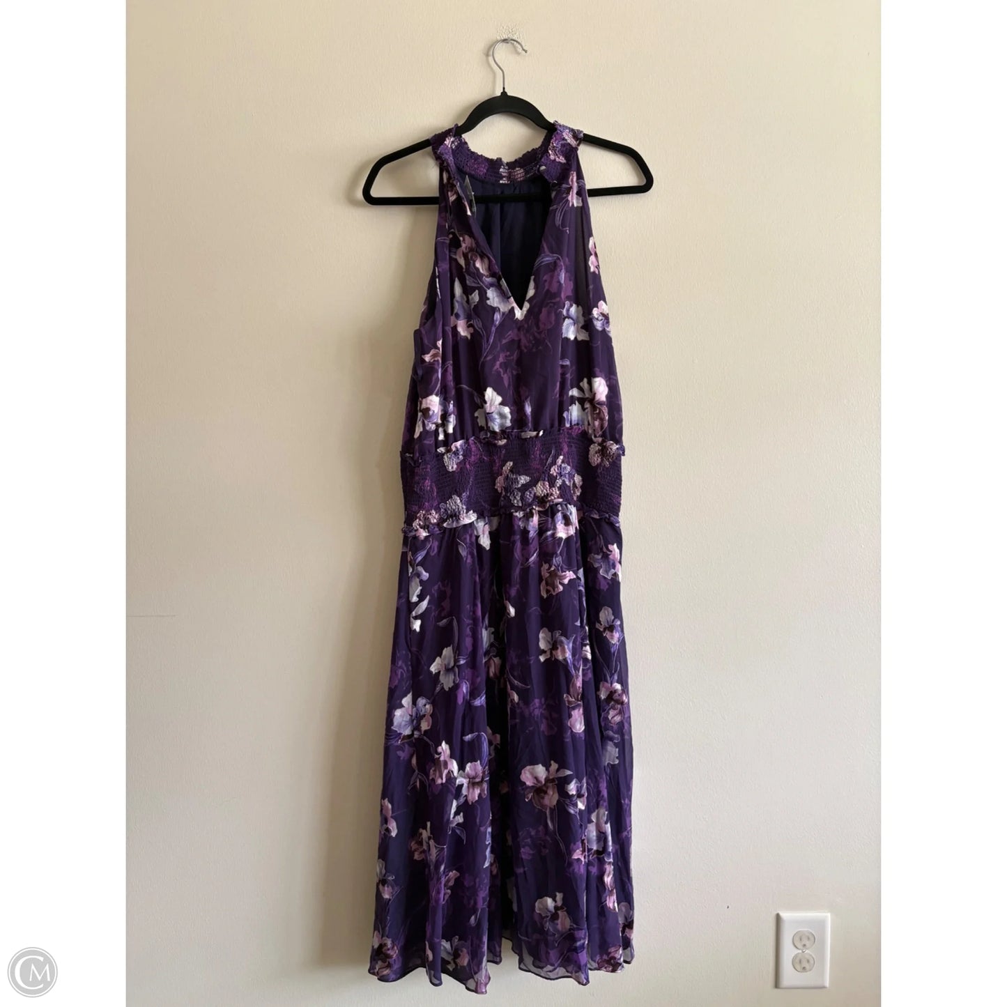 Dress Casual Maxi By White House Black Market In Purple, Size: 12