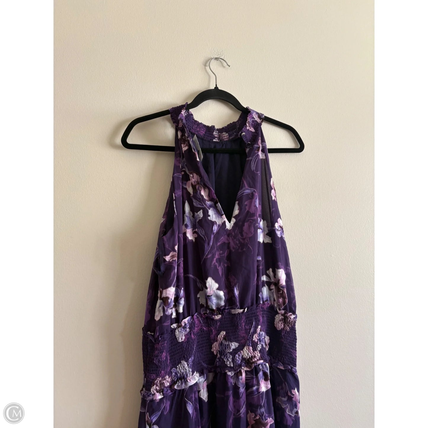 Dress Casual Maxi By White House Black Market In Purple, Size: 12
