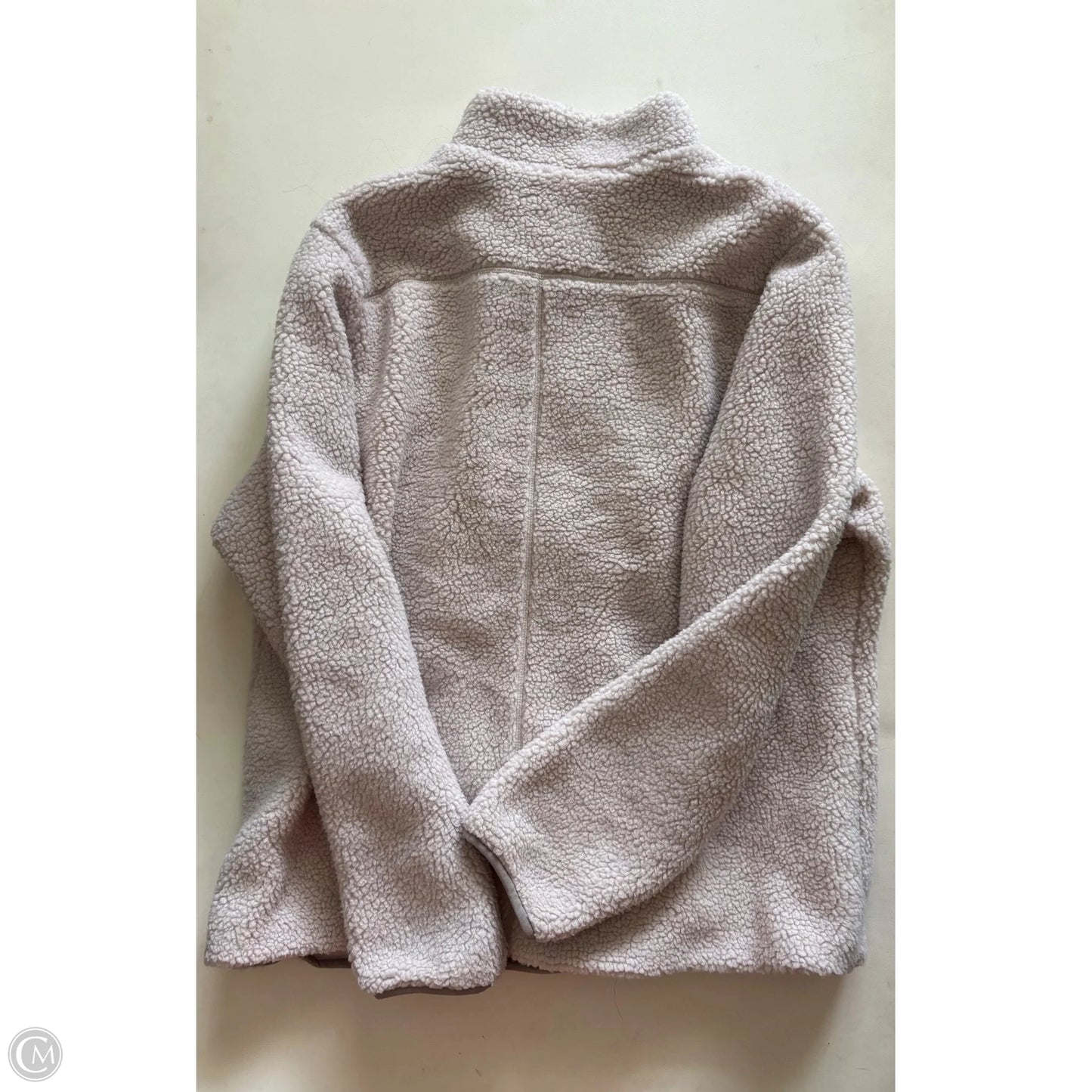 Coat Faux Fur & Sherpa By Ridgecut In Cream, Size: L