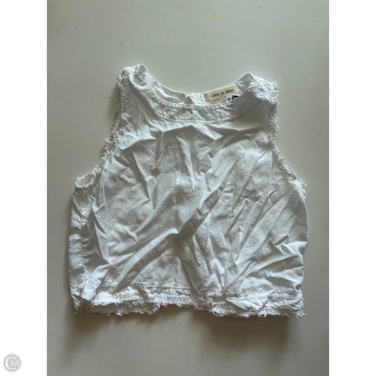 Top Sleeveless By Cloth & Stone In White, Size: M