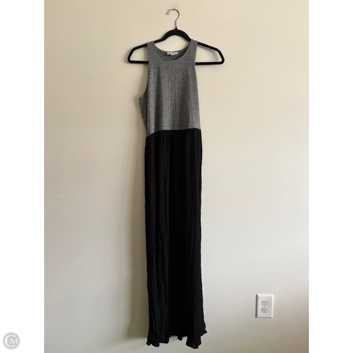 Dress Casual Maxi By Loft In Grey, Size: M