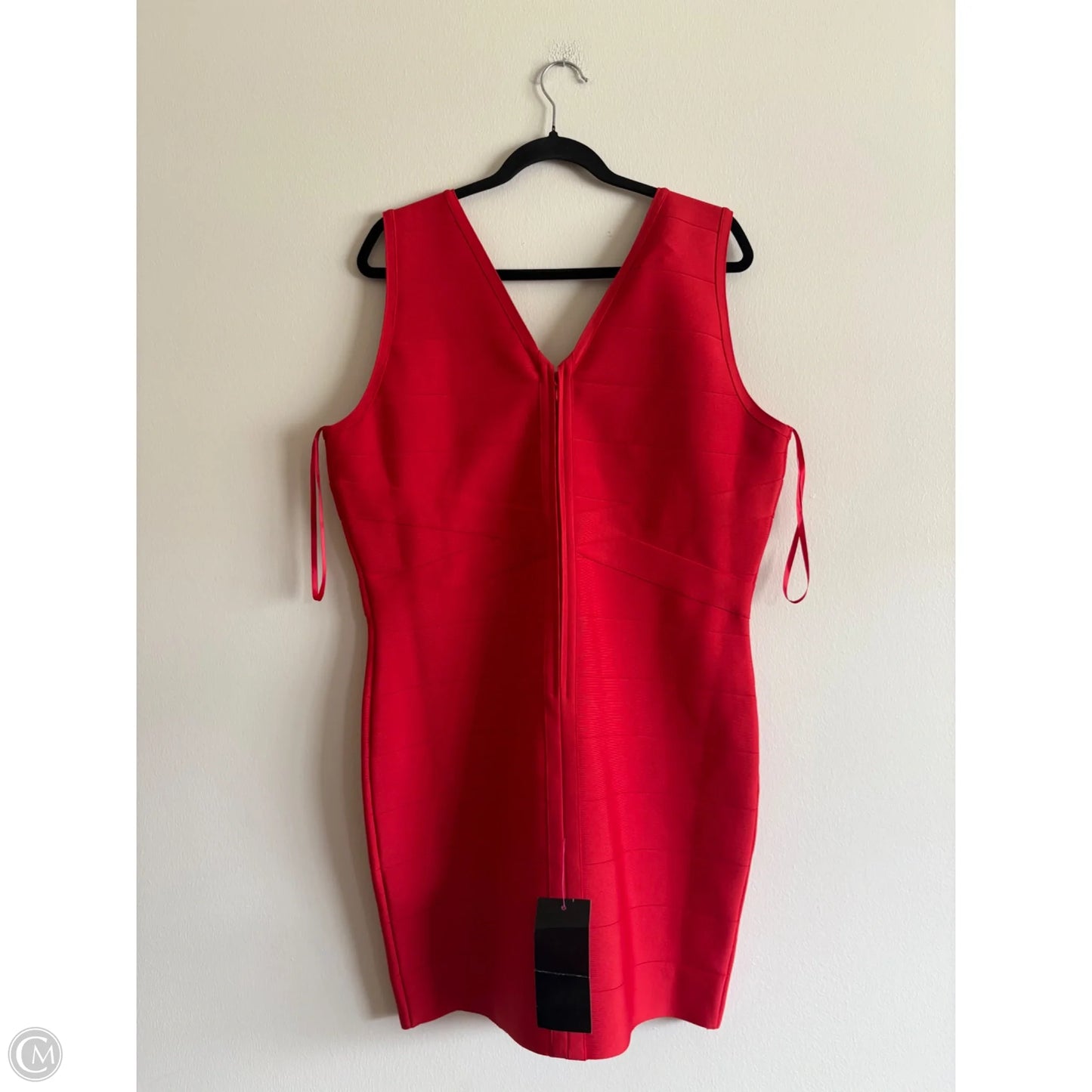Dress Party Midi By Bebe In Red, Size: 2x