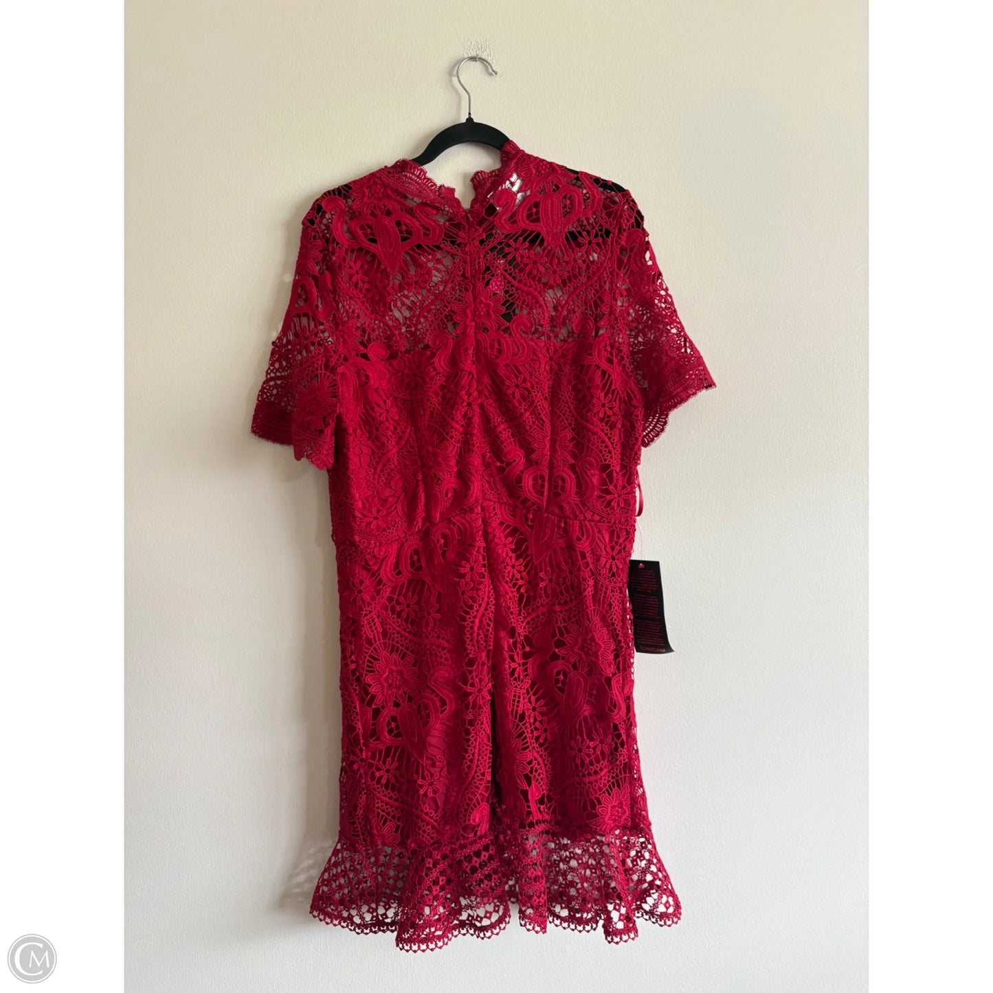 Dress Party Midi By Bebe In Red, Size: Xl
