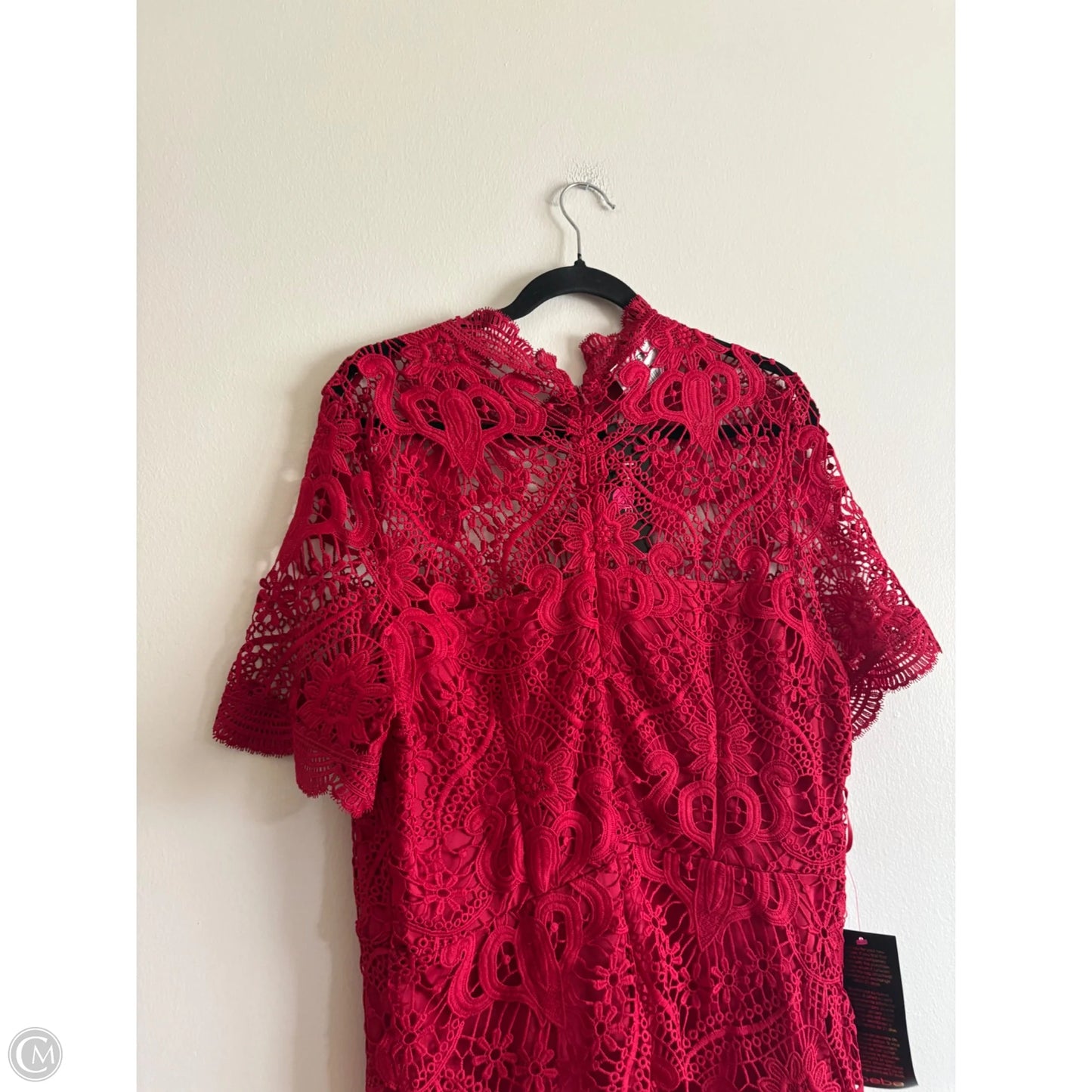 Dress Party Midi By Bebe In Red, Size: Xl