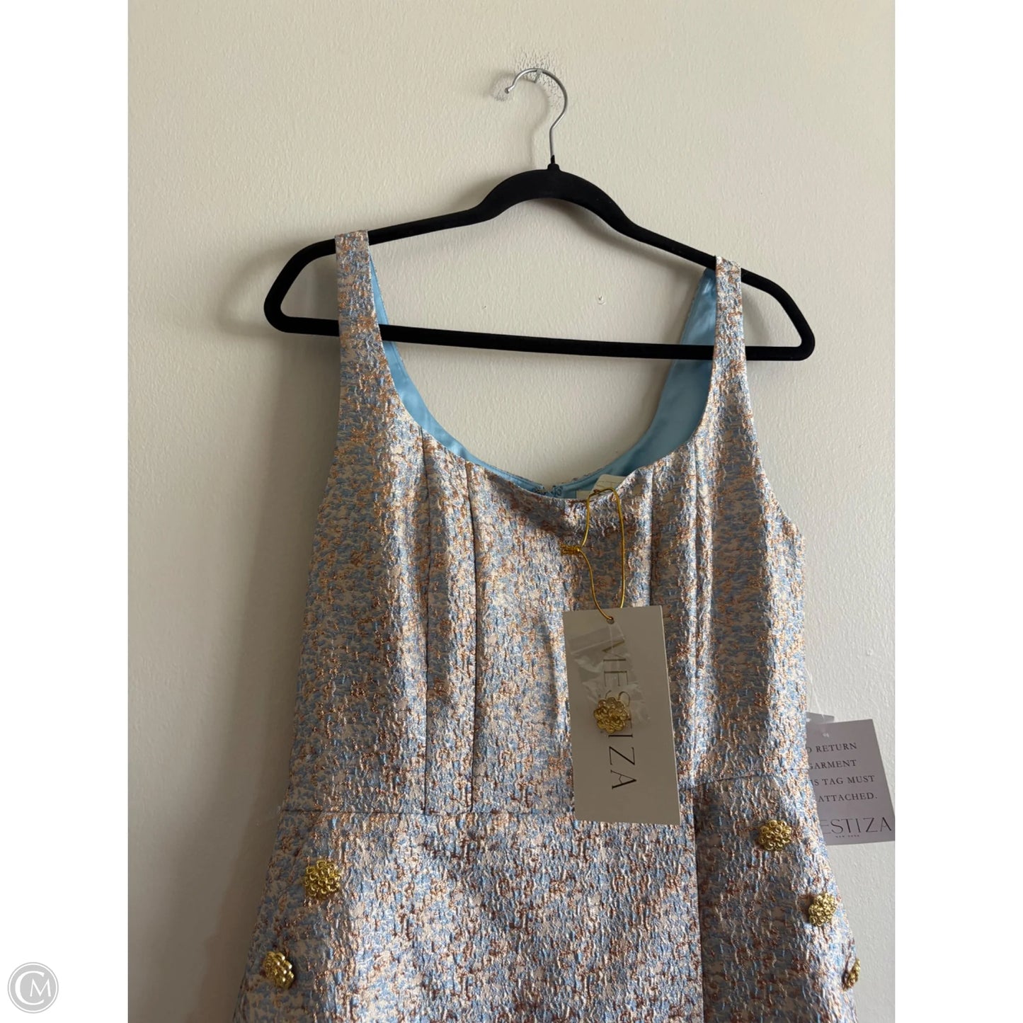 Dress Party Midi By Mestiza In Blue, Size: 14