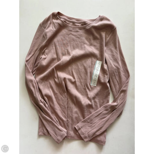 Top Long Sleeve By A New Day In Brown, Size: M