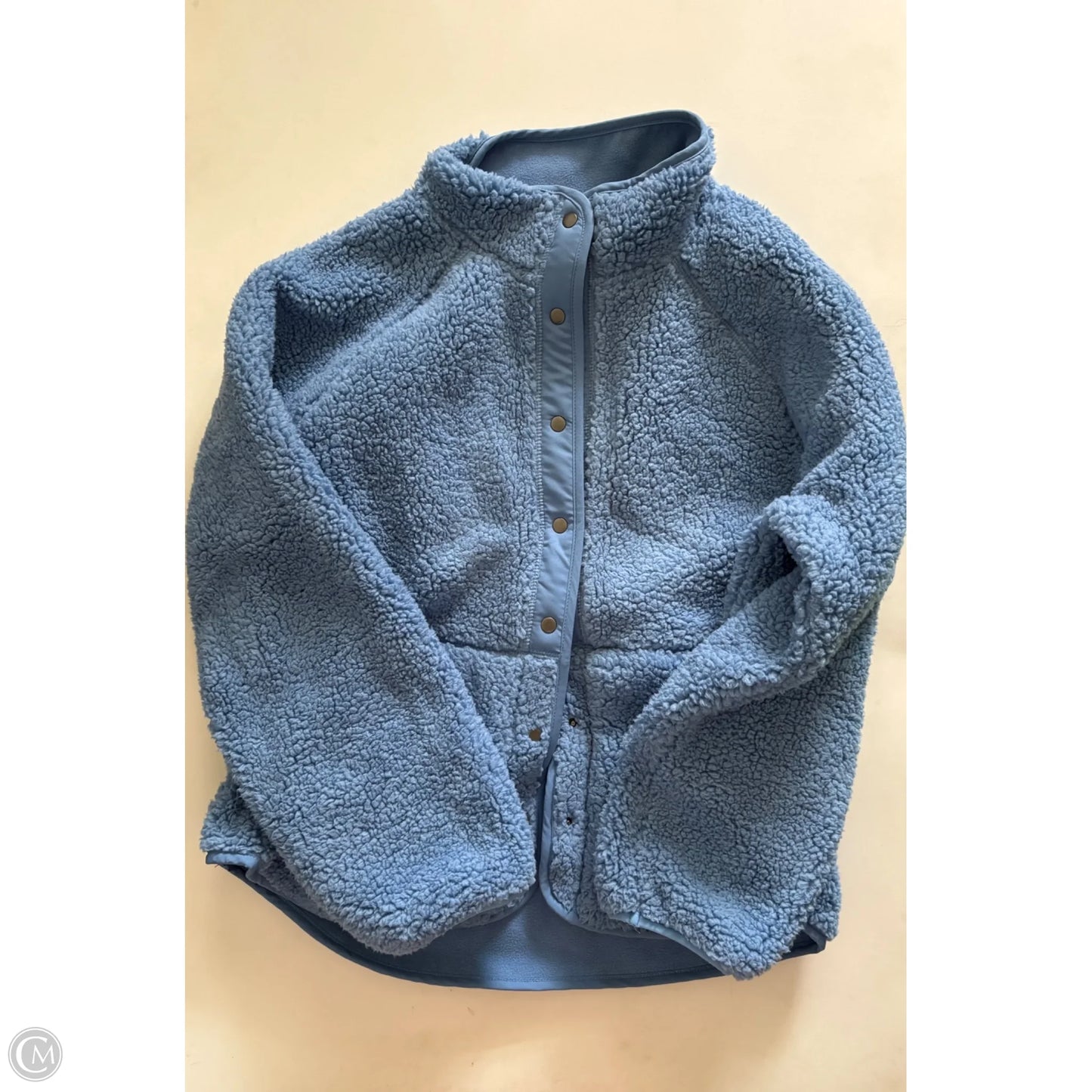 Jacket Faux Fur & Sherpa By Sonoma In Blue, Size: L