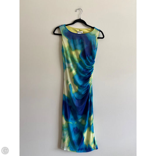 Dress Party Midi By Calvin Klein In Multi-colored, Size: 4