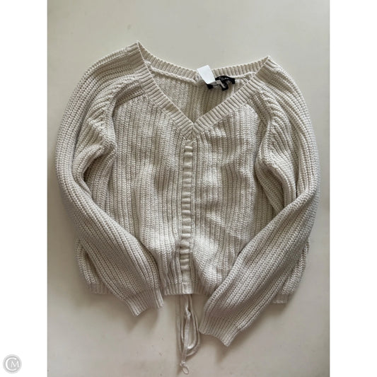 Sweater By Love Tree In Cream, Size: M