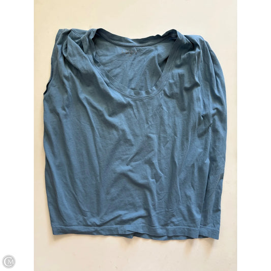 Top Sleeveless By Loft In Blue, Size: L