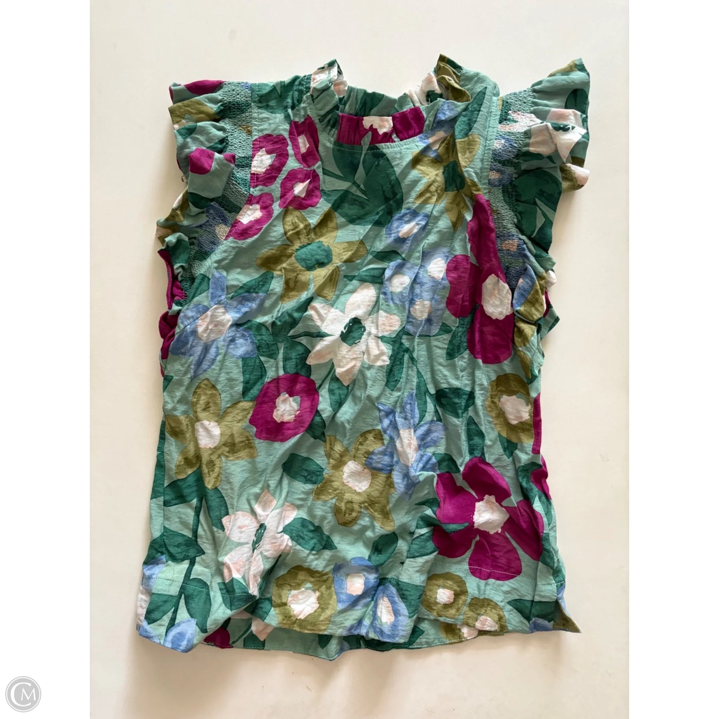 Top Sleeveless By Jodifl In Floral Print, Size: S