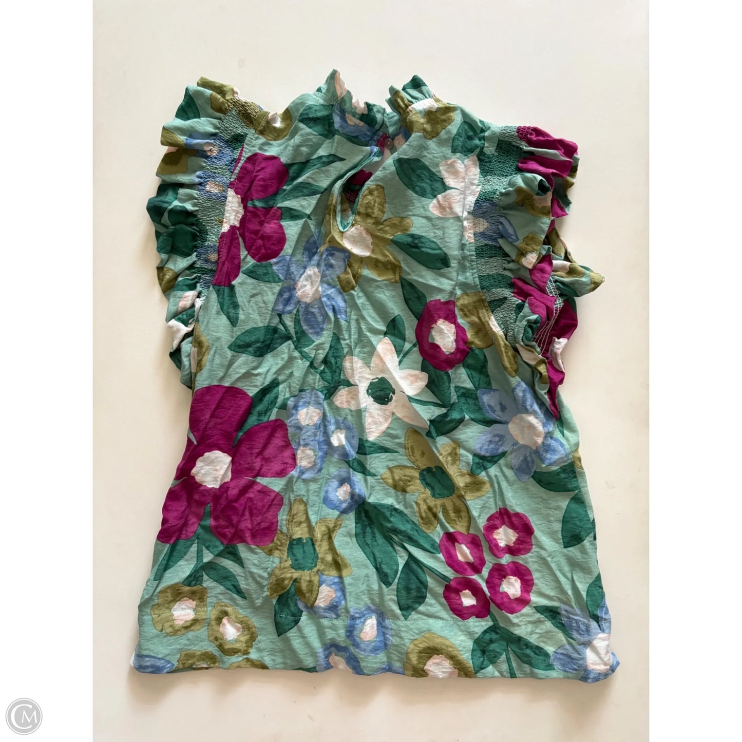 Top Sleeveless By Jodifl In Floral Print, Size: S