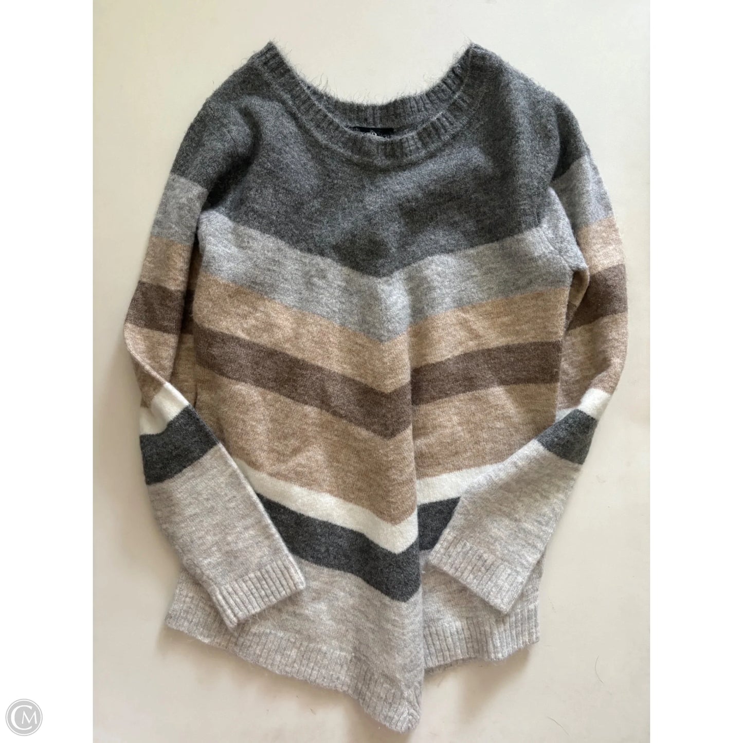 Sweater By Agb In Striped Pattern, Size: S