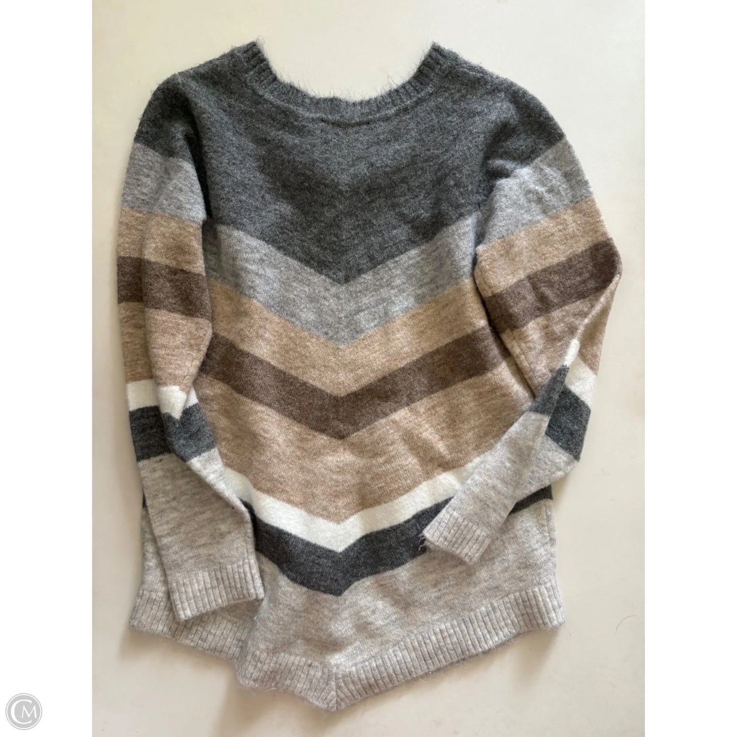 Sweater By Agb In Striped Pattern, Size: S