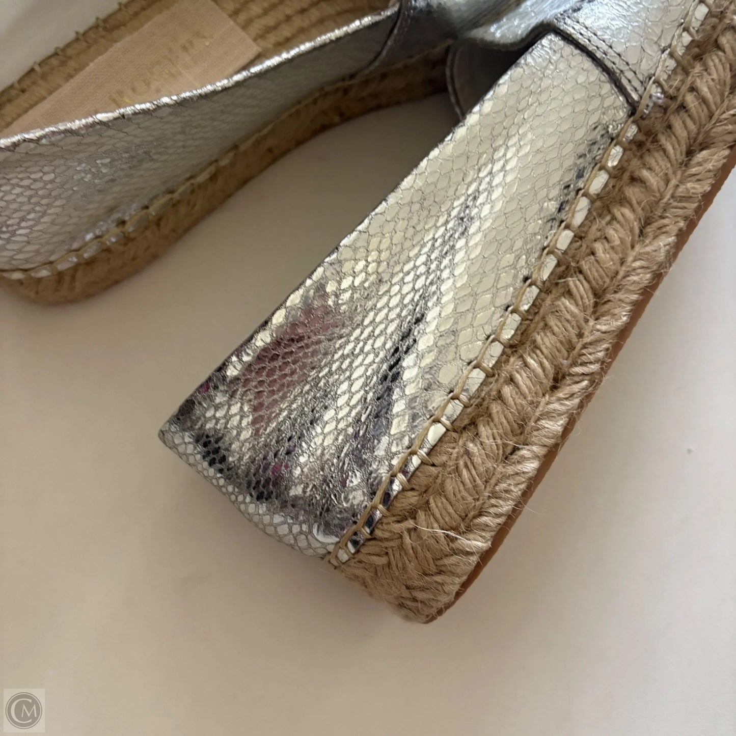 Shoes Heels Wedge By Jack Rogers In Silver, Size: 8.5