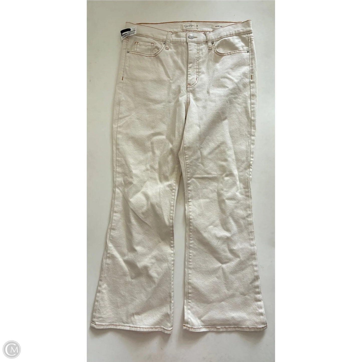 Jeans Wide Leg By Jessica Simpson In Cream, Size: 10