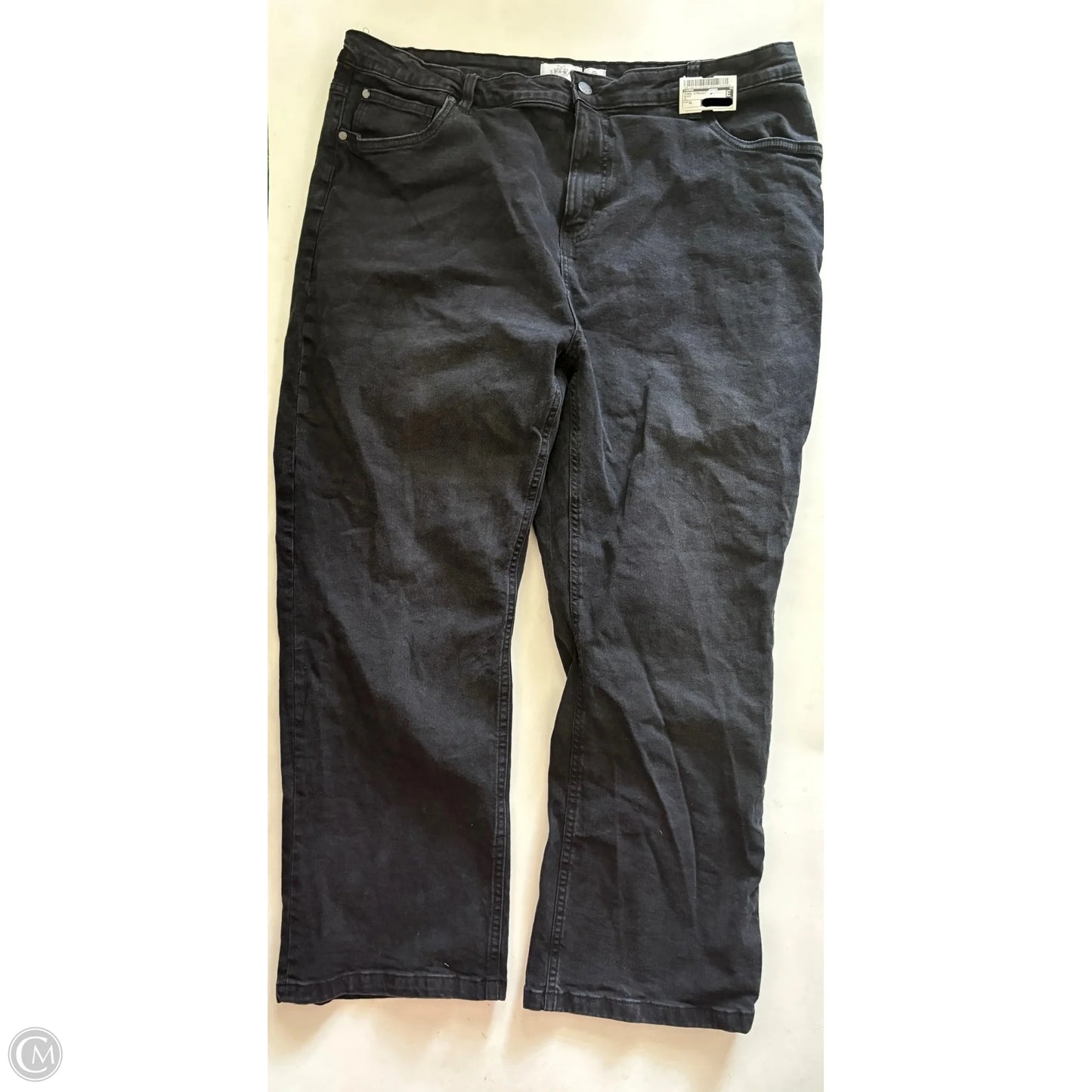 Jeans Straight By Serra In Black, Size: Xl