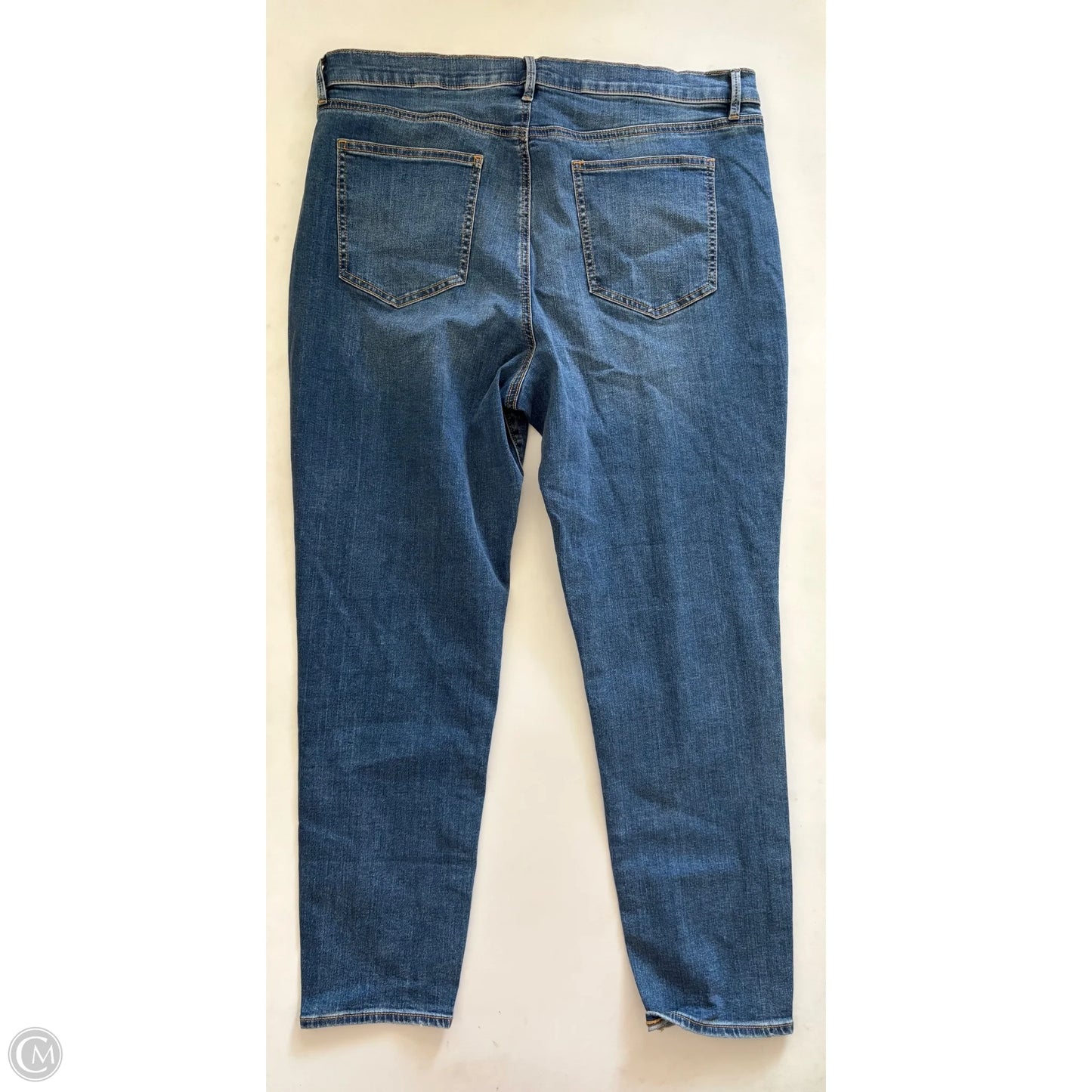 Jeans Straight By Ann Taylor In Blue, Size: 18