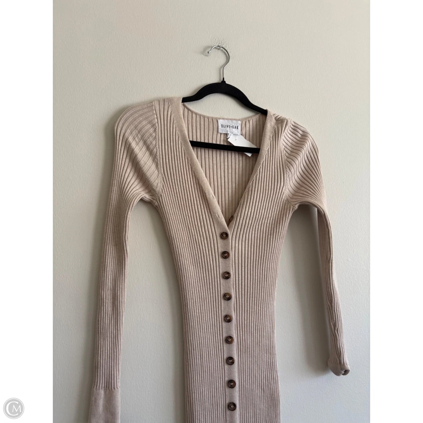 Dress Casual Maxi By Olive And Oak In Tan, Size: S