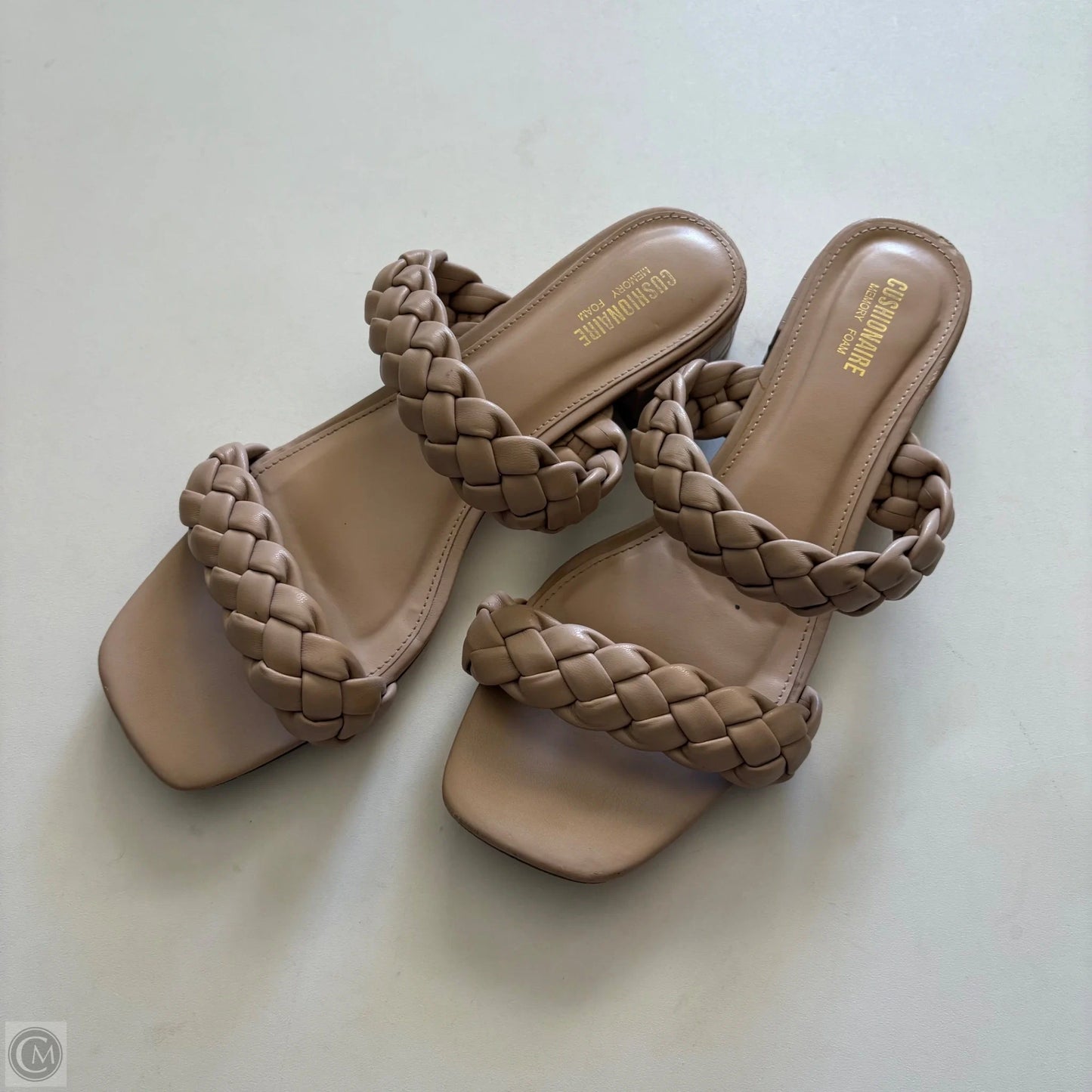 Sandals Flats By Cushionaire In Tan, Size: 9.5