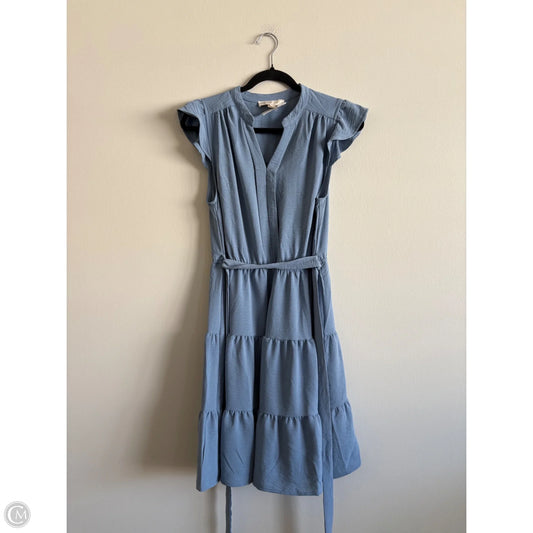 Dress Casual Midi By Monteau In Blue, Size: L