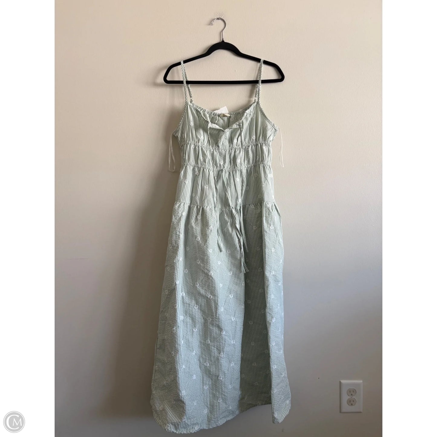 Dress Casual Maxi By Sim & Sam In Striped Pattern, Size: L