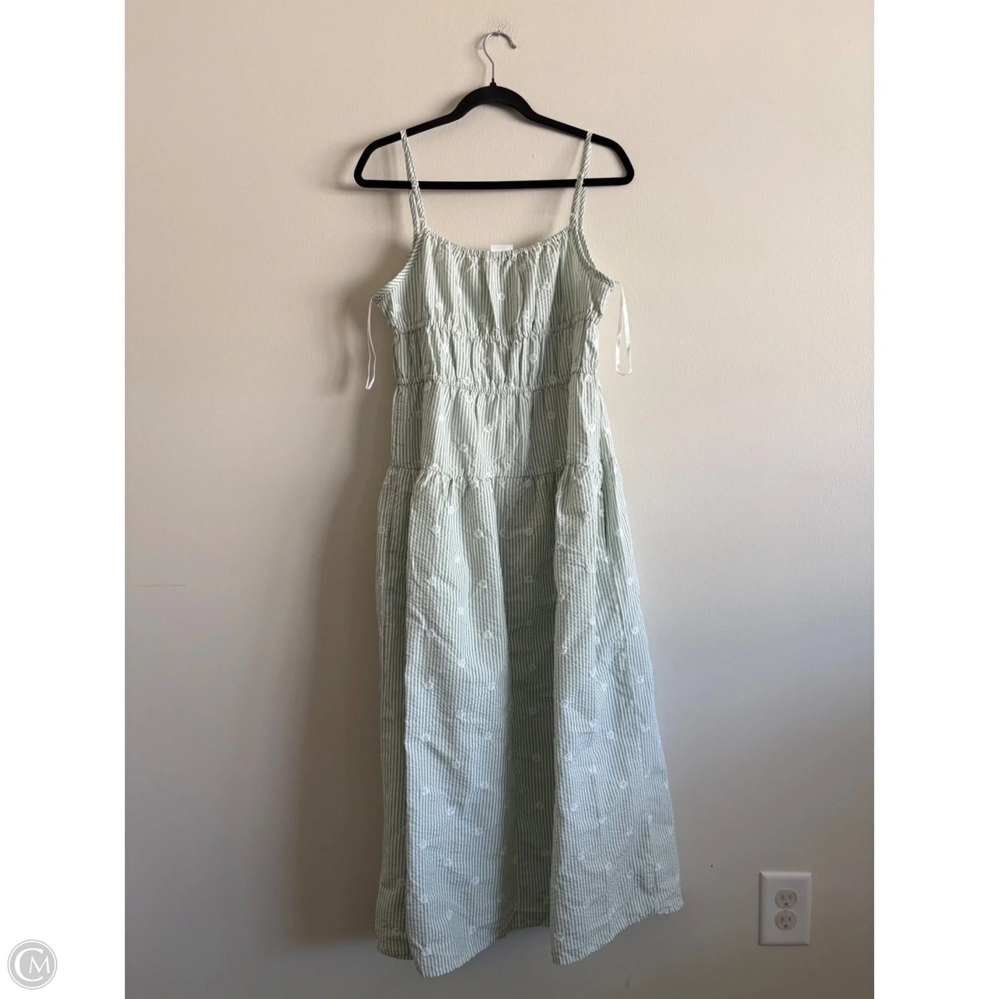 Dress Casual Maxi By Sim & Sam In Striped Pattern, Size: L