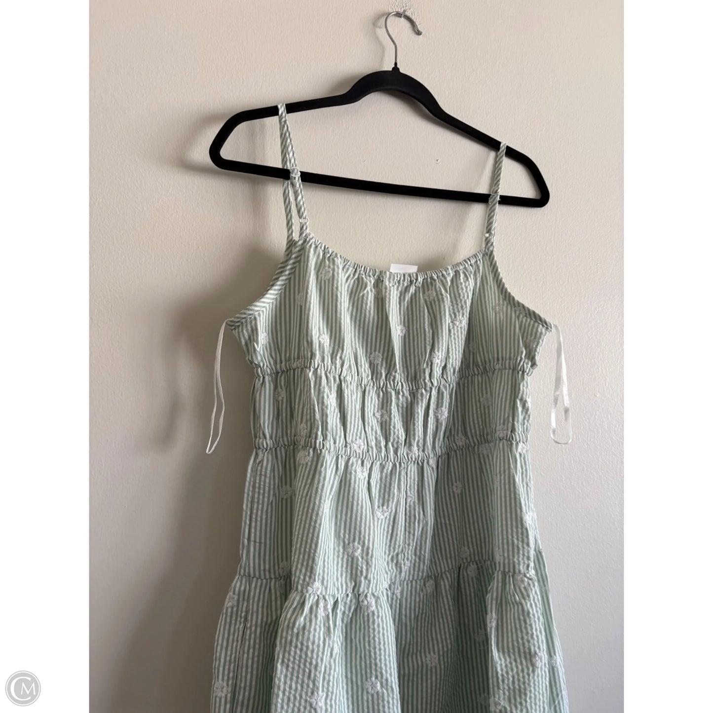 Dress Casual Maxi By Sim & Sam In Striped Pattern, Size: L
