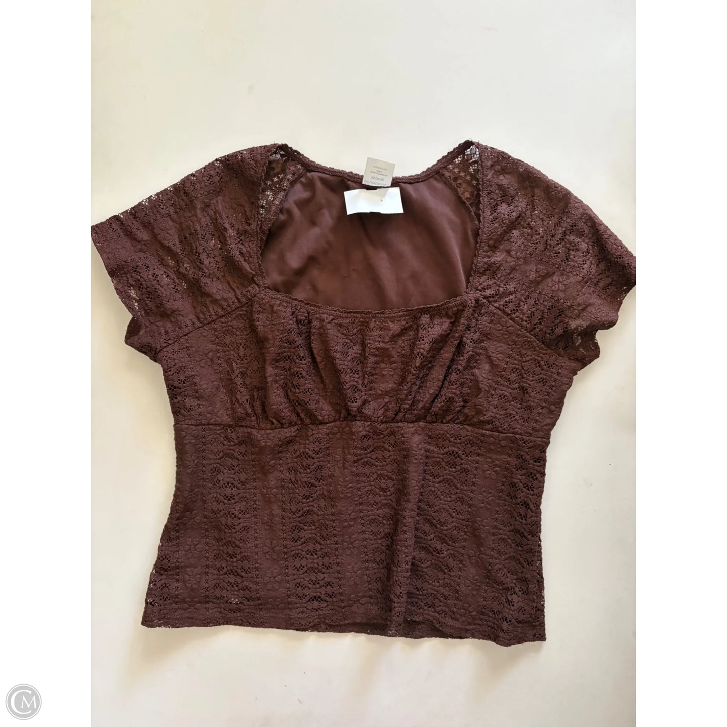 Top Short Sleeve By No Boundaries In Brown, Size: Xl