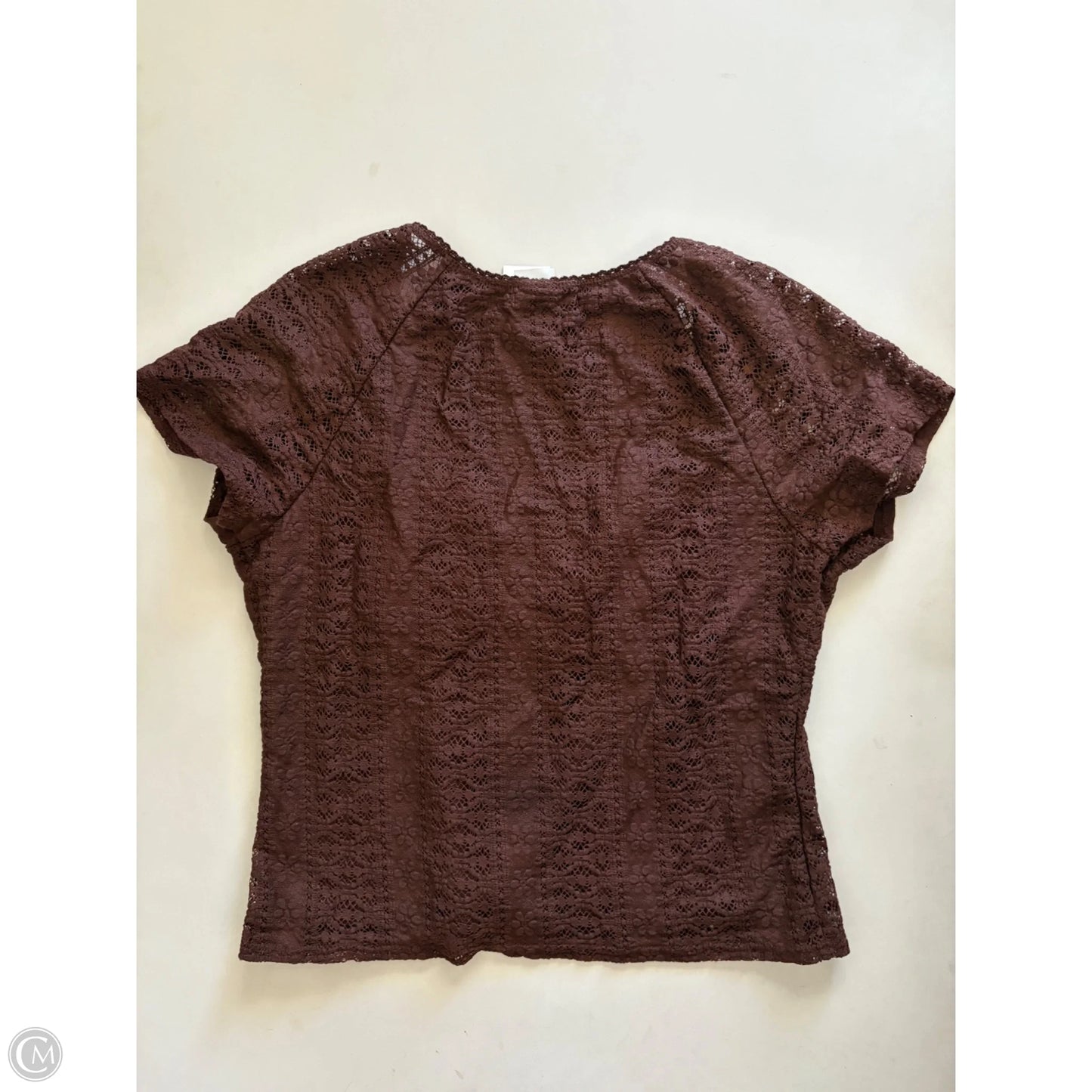 Top Short Sleeve By No Boundaries In Brown, Size: Xl