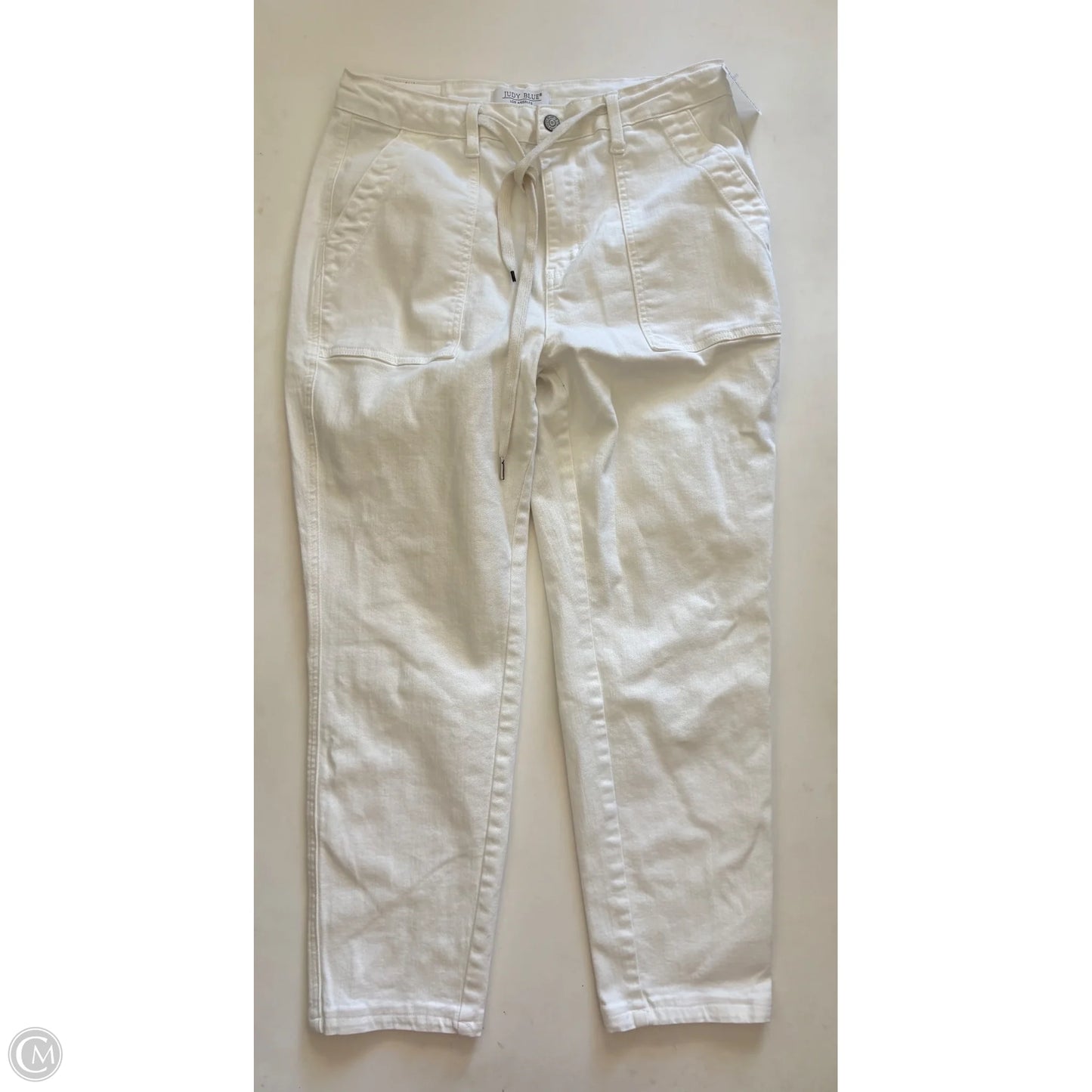 Jeans Straight By Judy Blue In Cream, Size: 10