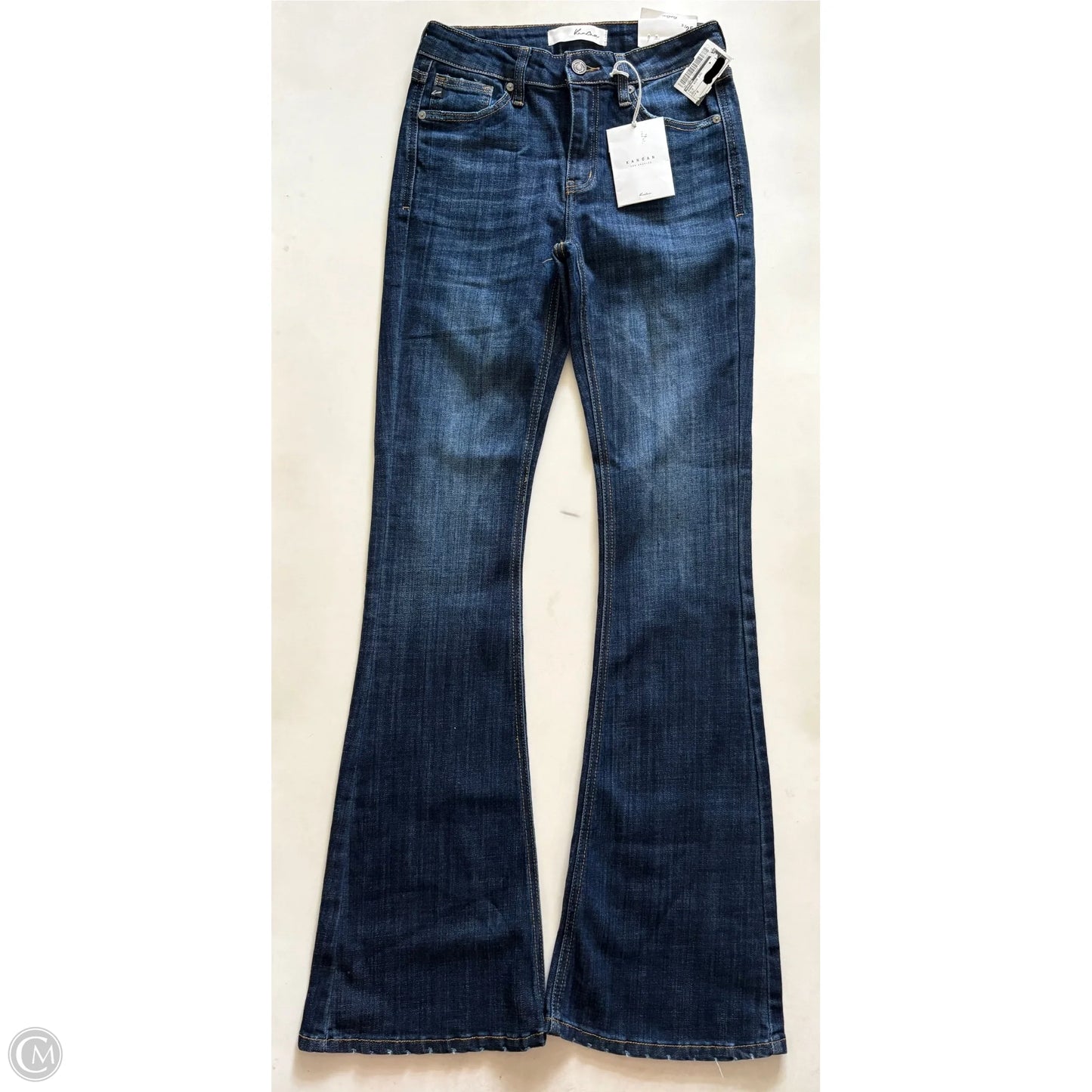 Jeans Wide Leg By Kancan In Blue, Size: 0
