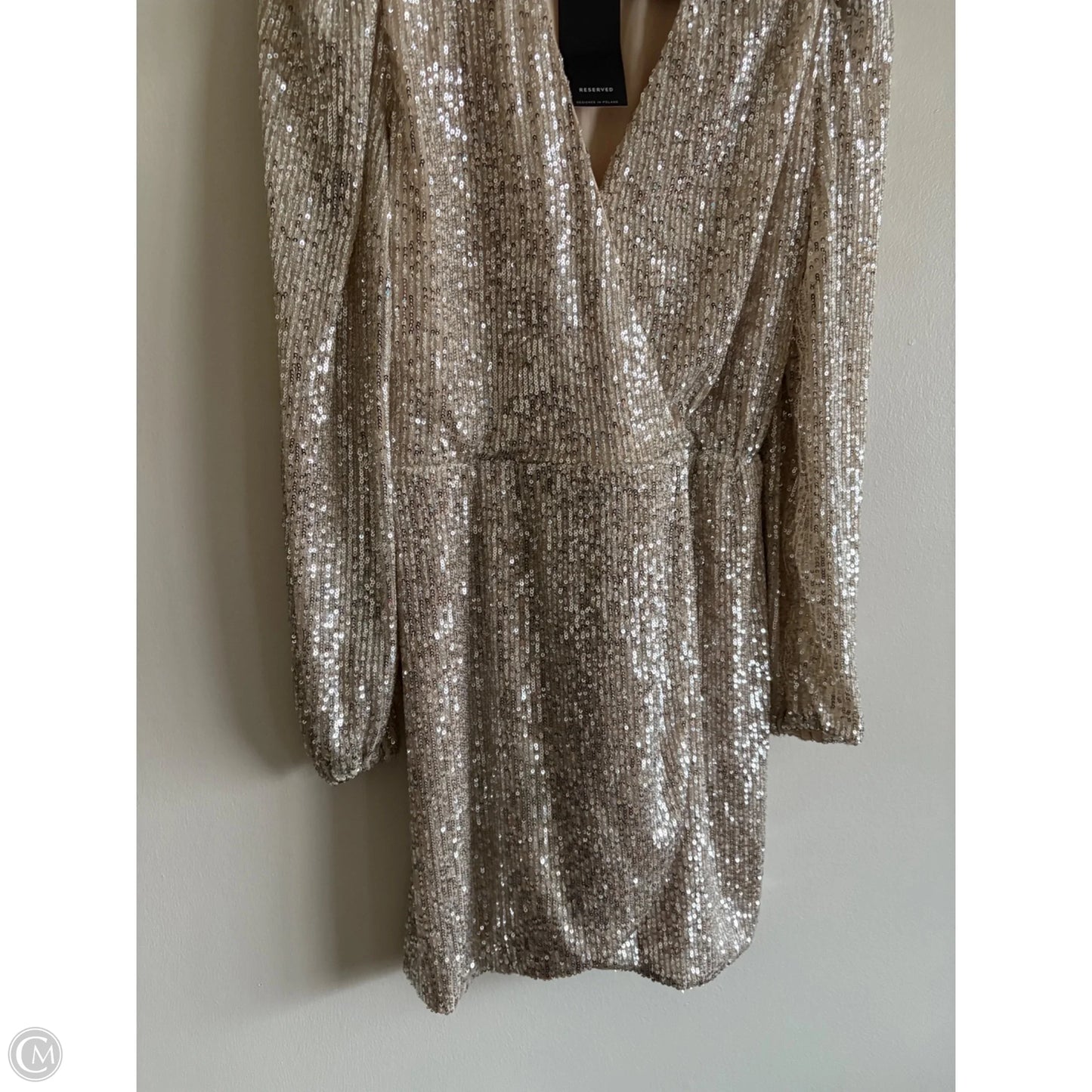 Dress Party Midi By Reserved In Silver, Size: L