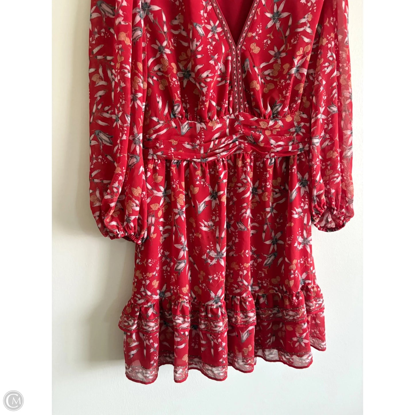 Dress Casual Midi By Max Studio In Red, Size: M