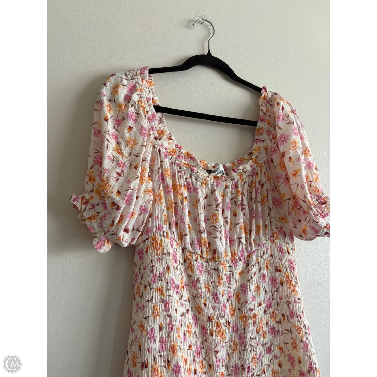 Dress Casual Midi By Lily Rose In Floral Print, Size: L