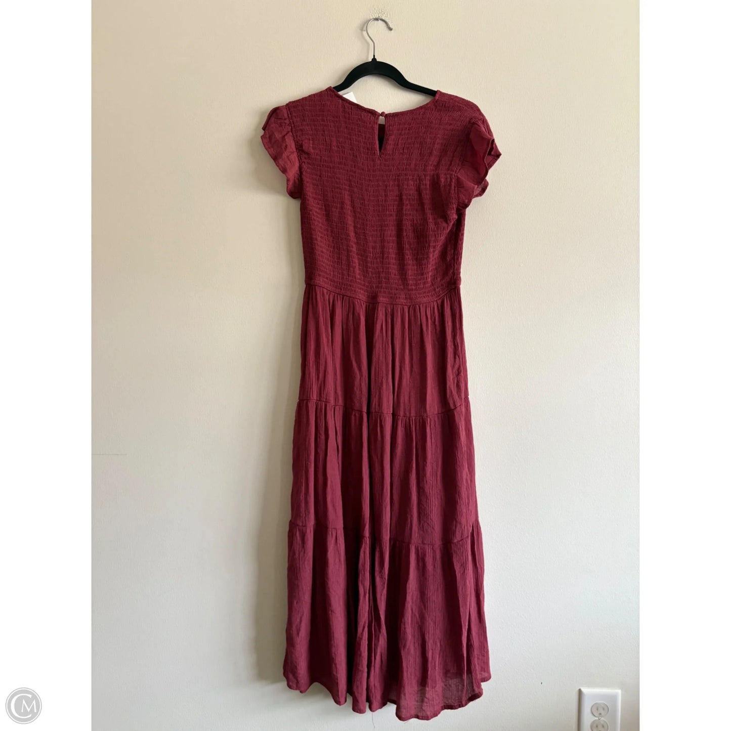 Dress Casual Maxi By Sweet Wanderer In Maroon, Size: L