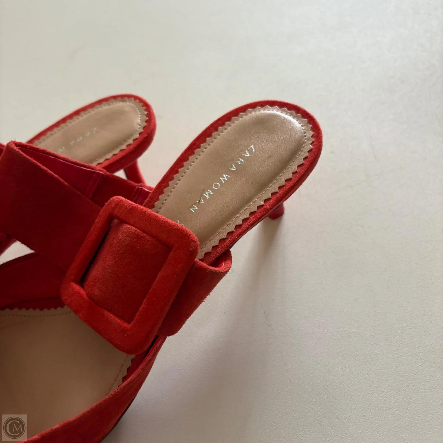 Shoes Heels Kitten By Zara In Orange, Size: 8.5