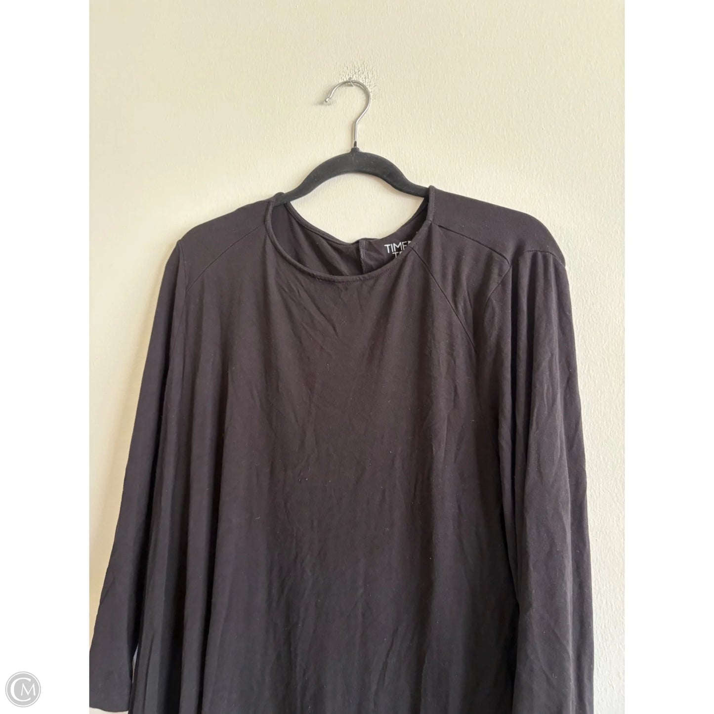 Dress Casual Maxi By Time And Tru In Black, Size: Xl