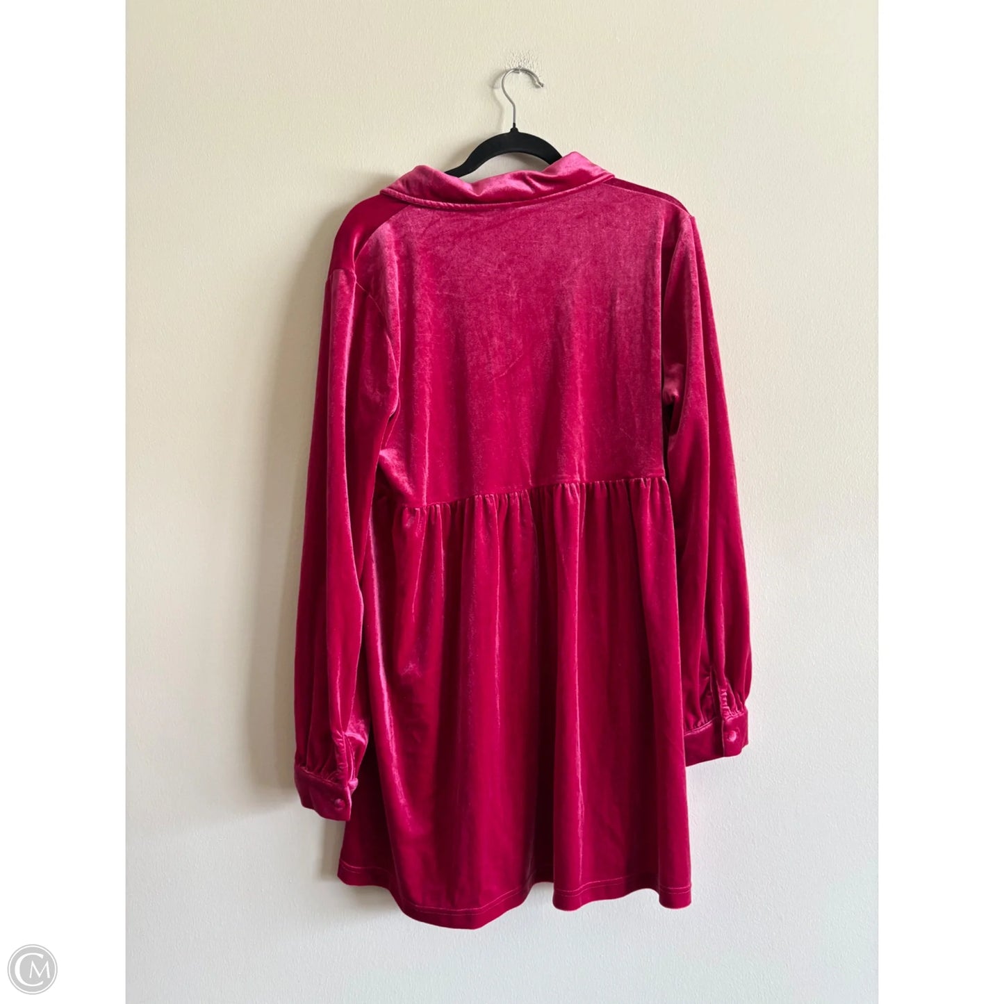 Dress Casual Midi By Pink Lily In Pink, Size: L