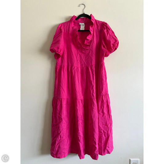 Dress Casual Midi By Crown And Ivy In Pink, Size: Lp