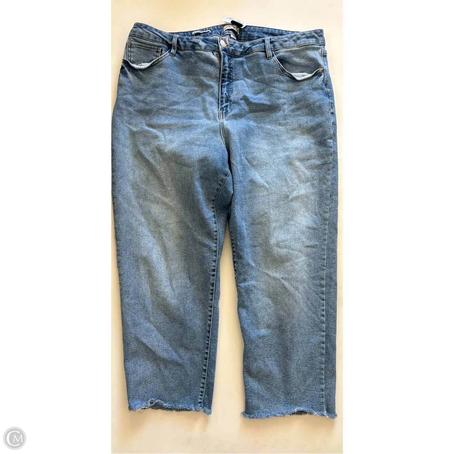 Jeans Straight By Ava & Viv In Blue, Size: 22