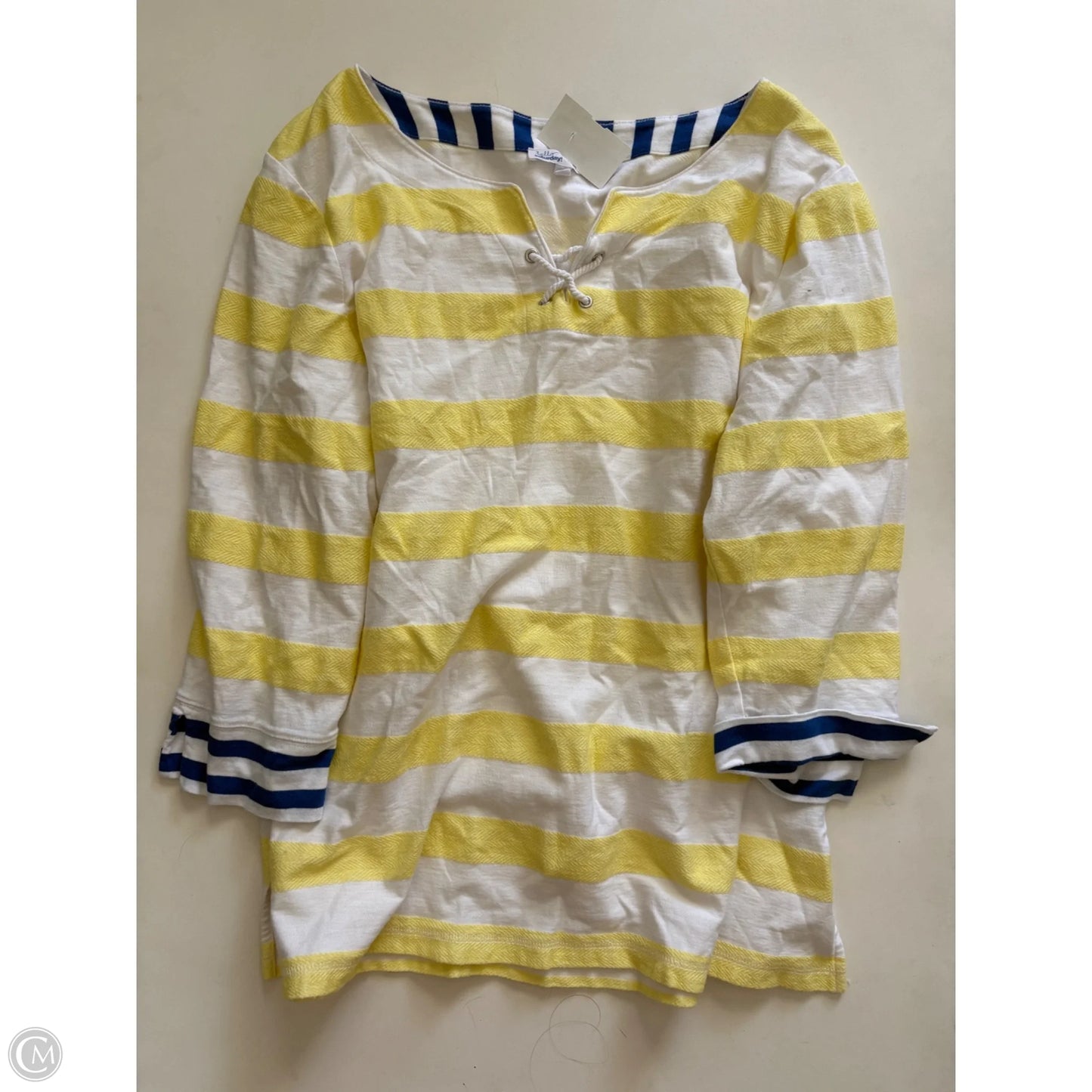 Sweatshirt Crewneck By Talbots In Striped Pattern, Size: Xl