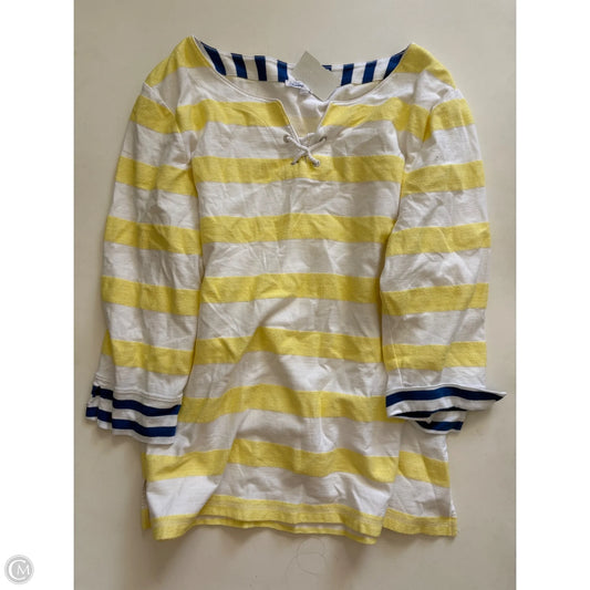 Sweatshirt Crewneck By Talbots In Striped Pattern, Size: Xl