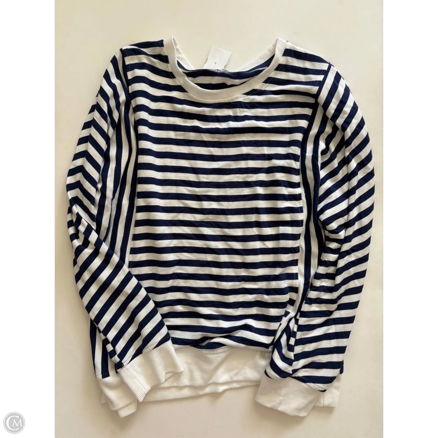 Top Long Sleeve By Jane And Delancey In Striped Pattern, Size: L