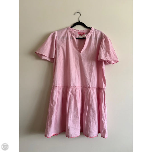Dress Casual Short By Simply Southern In Pink, Size: L