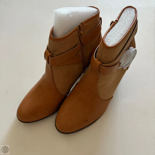 Boots Ankle Heels By Comfort Casual In Tan, Size: 10