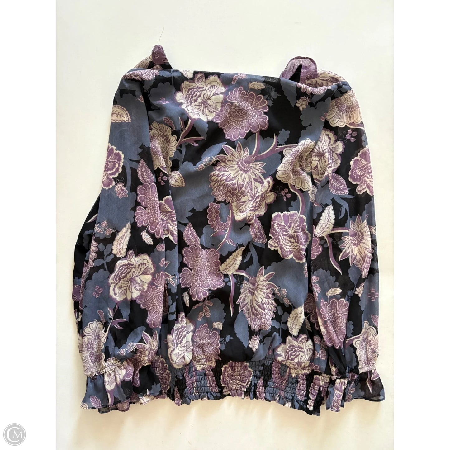 Blouse Long Sleeve By Cato In Purple, Size: Xl