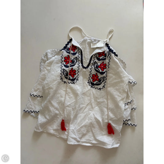 Top Long Sleeve By Thml In White, Size: Xs